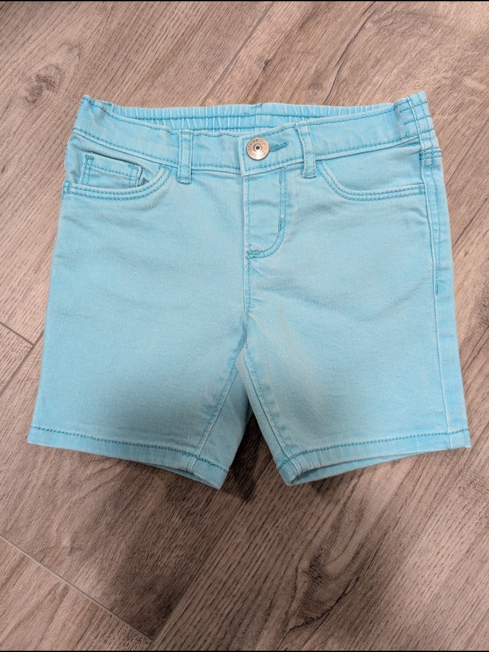 OshKosh B'gosh Light Aqua Blue girl's Cotton Shorts
